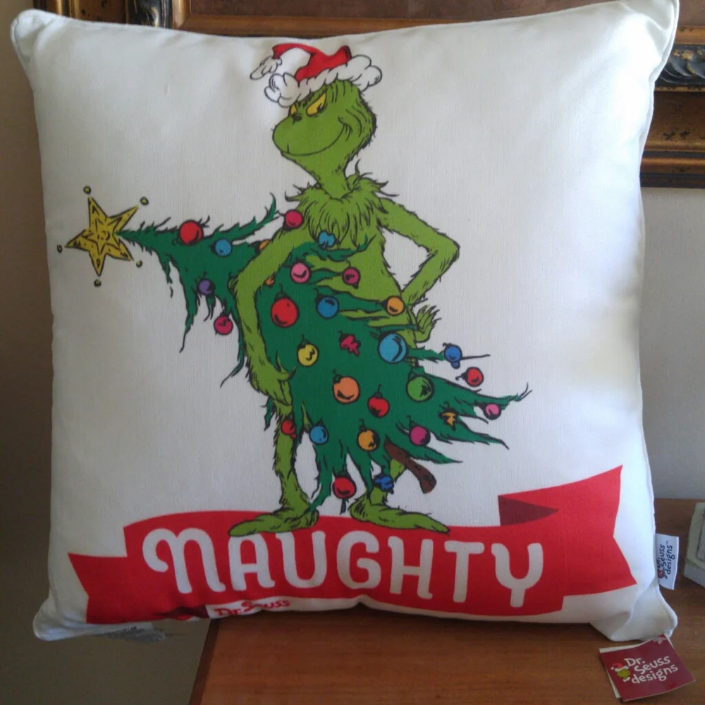 Grinch pillow